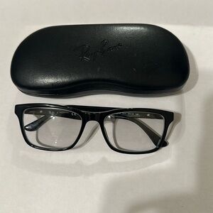 Unisex Ray Ban black frames RB 5279 2000 5518 145 eyeglasses frame with case